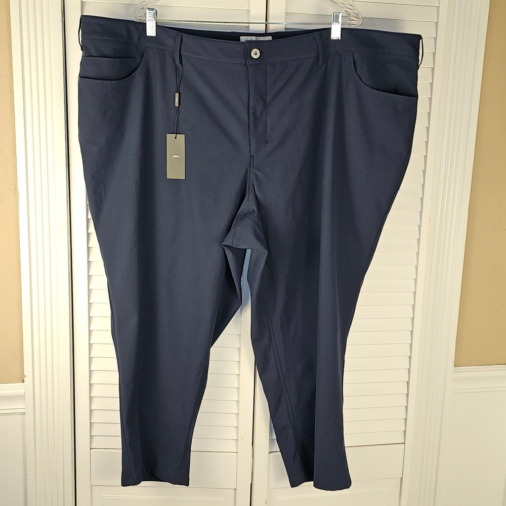 NWT Sene Womens Navy Performance Capri Pants 52‎ 4X 5X